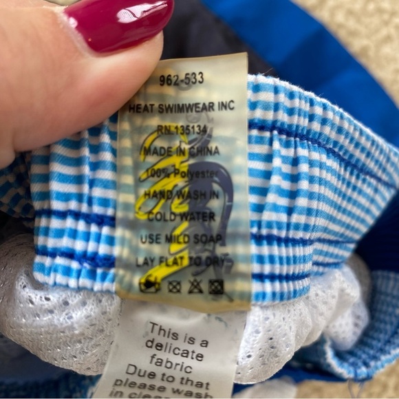 Heat Swimwear Little Boys Swim Trunks Size Small - Picture 4 of 4